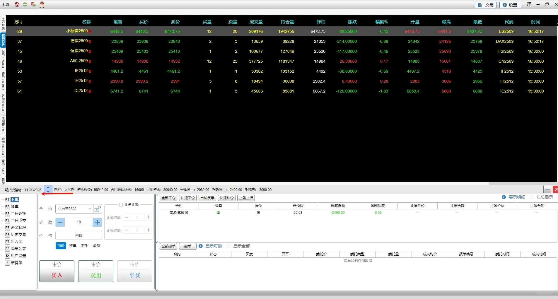 期货资管分仓系统 搭建源码