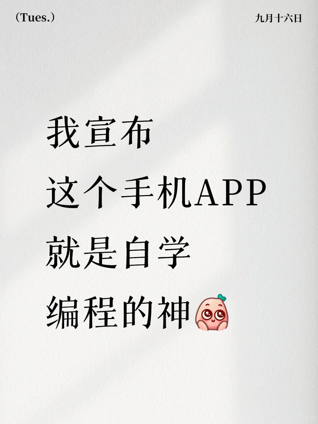 我宣布这个手机APP就是自学编程的神