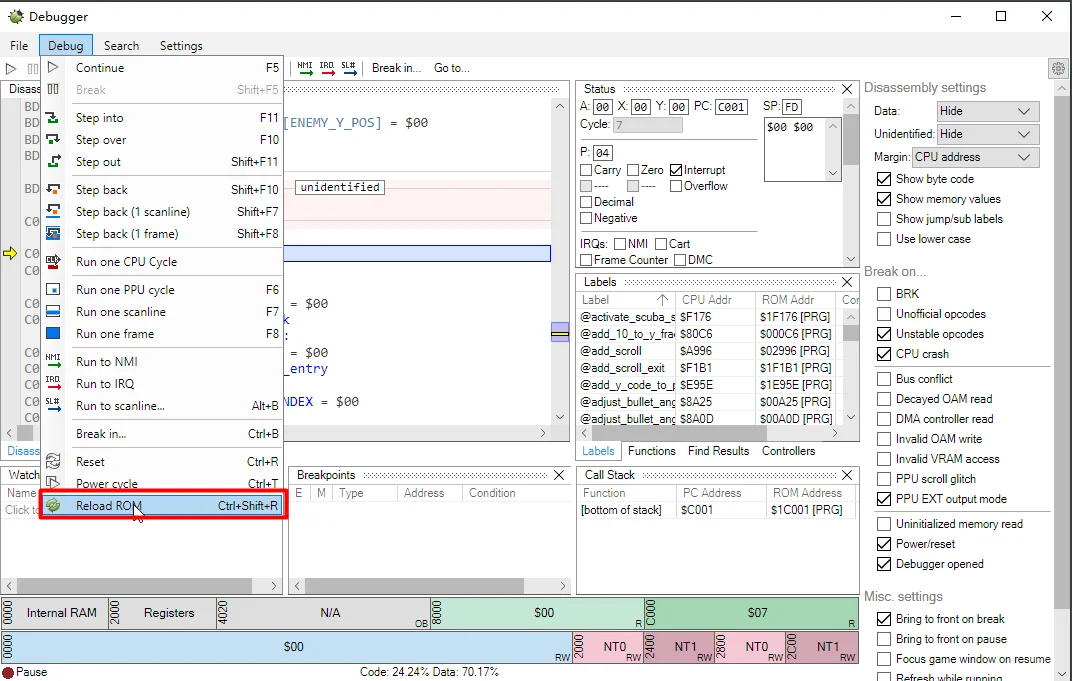 哦豁！让我们来调试一下魂斗罗游戏源码吧