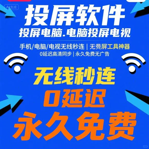 投屏神器｜无线同步电脑电视免费投屏