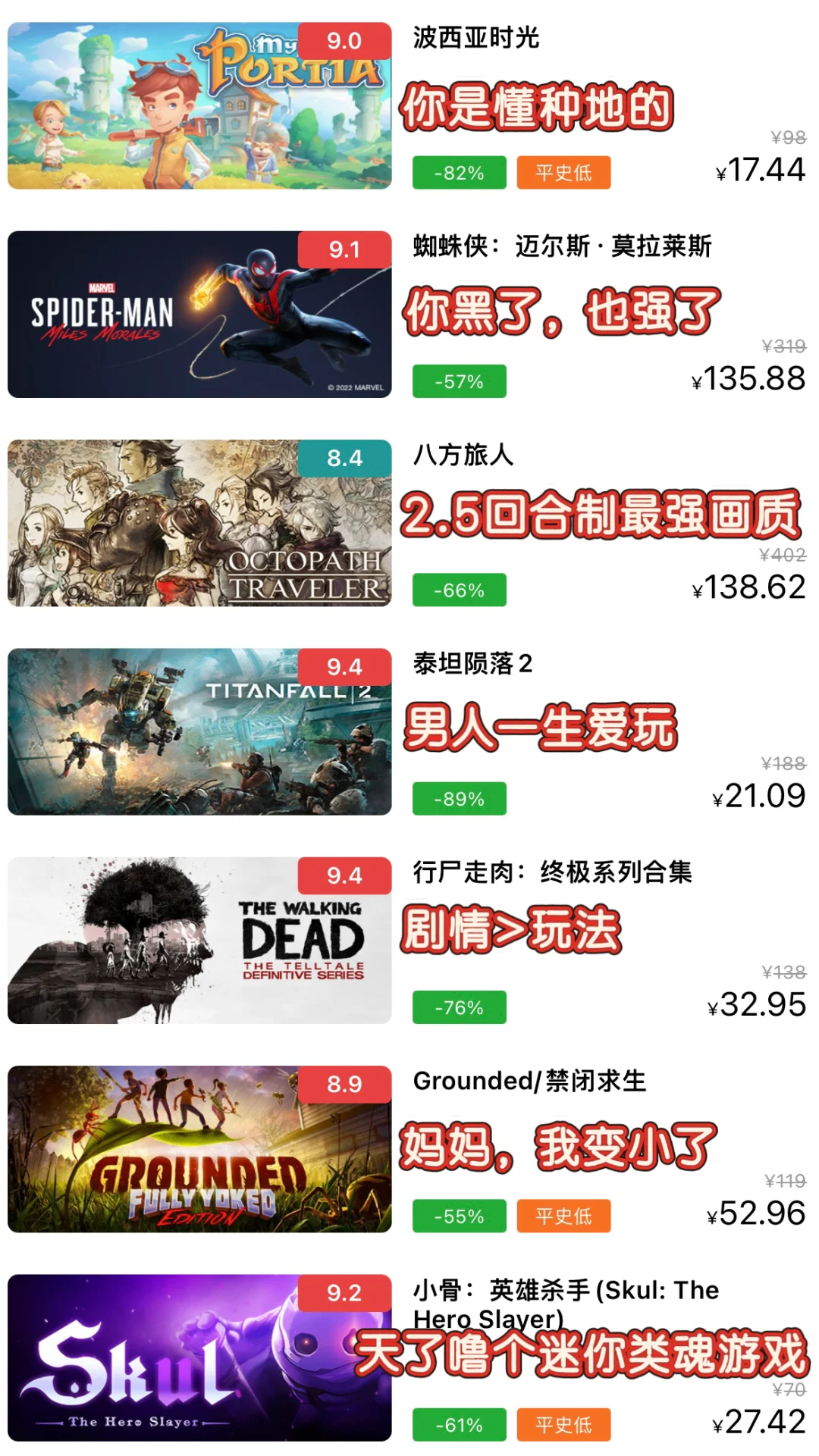 盘点|此生必玩120款steam游戏，你玩过几款？