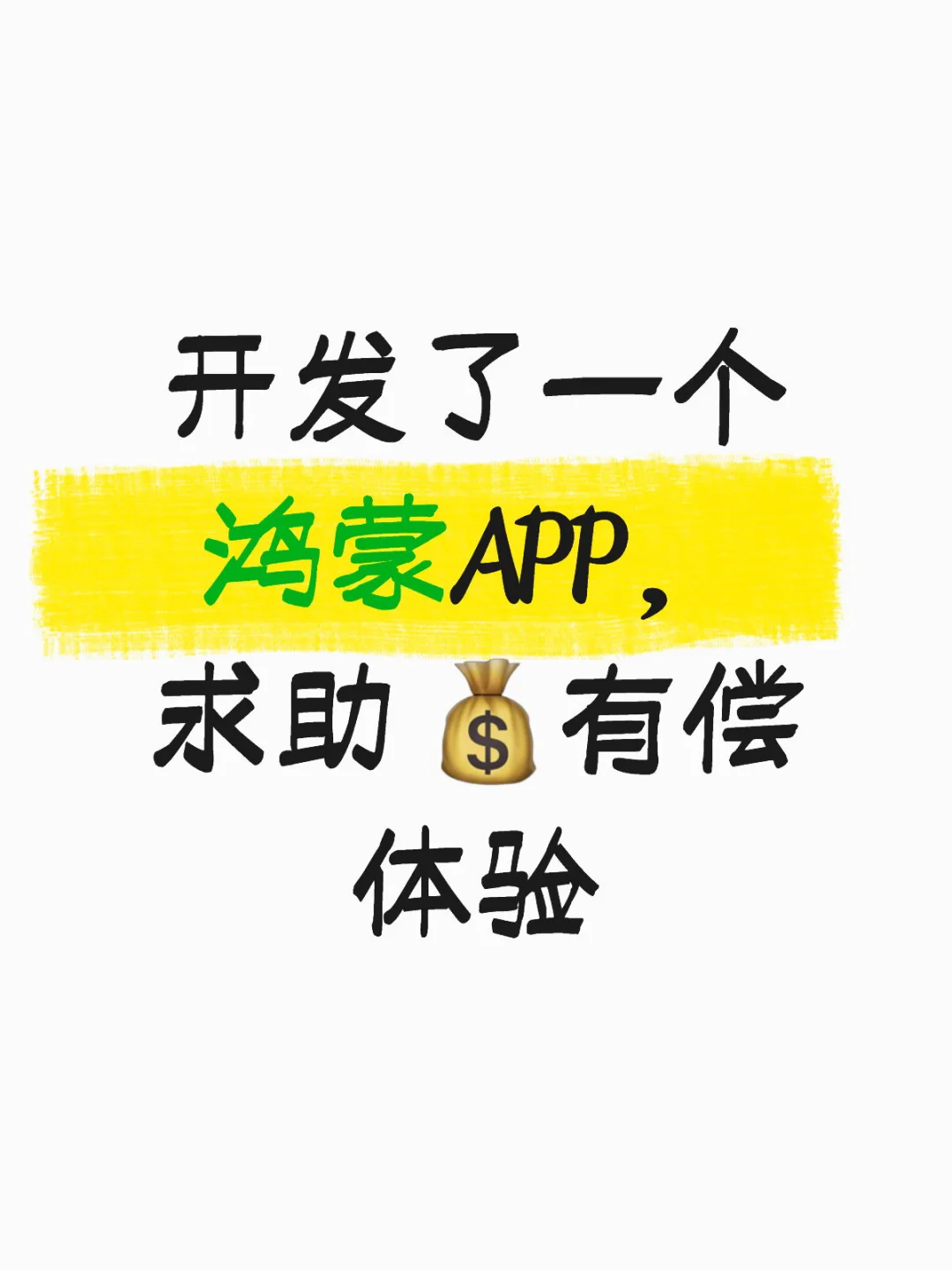 独立开发者，求助网友体验我的APP