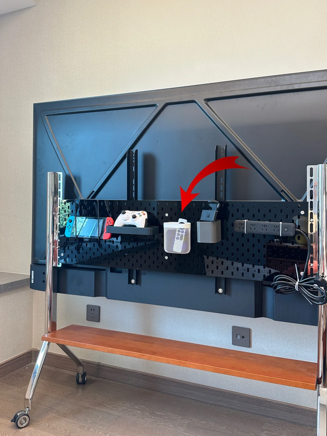 电视移动支架的使用心得和理线收纳