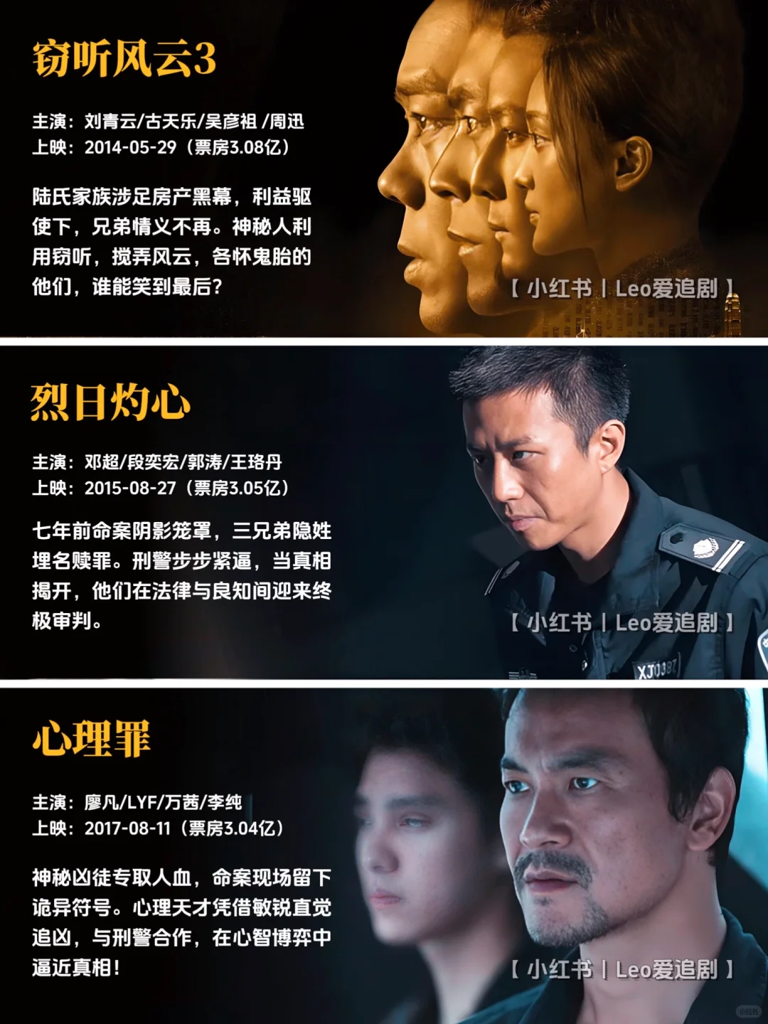 码住‼️国产罪案片🔥票房TOP50你pick哪部❓