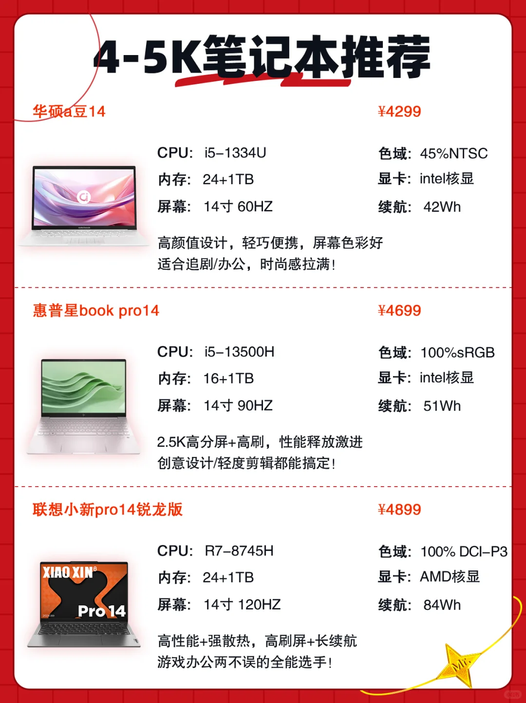 🔥救命！挖到高性价比笔记本王炸16款