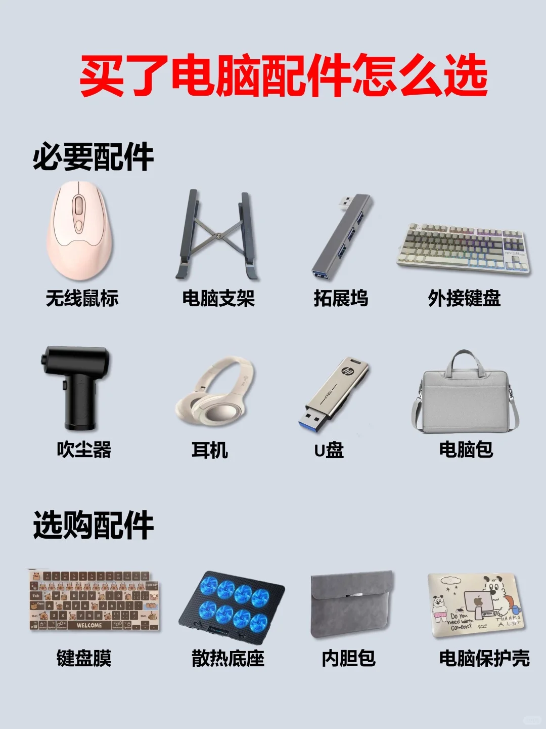 🤔买完电脑配件该怎么选?一起来看看吧