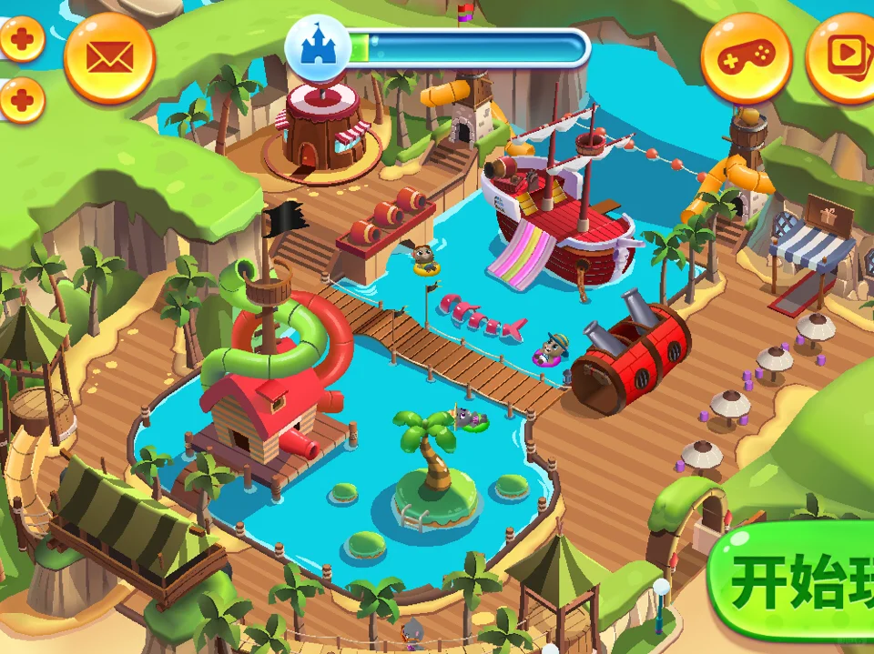 🏰推荐一个经营水上乐园+玩闯关游戏相结合的游戏app!!!