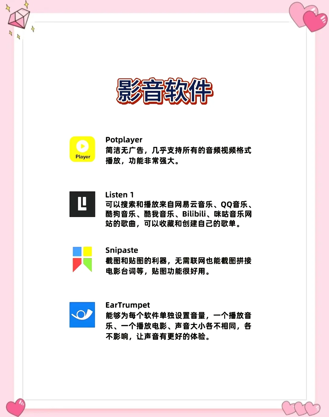 给电脑新装的软件清单！！！