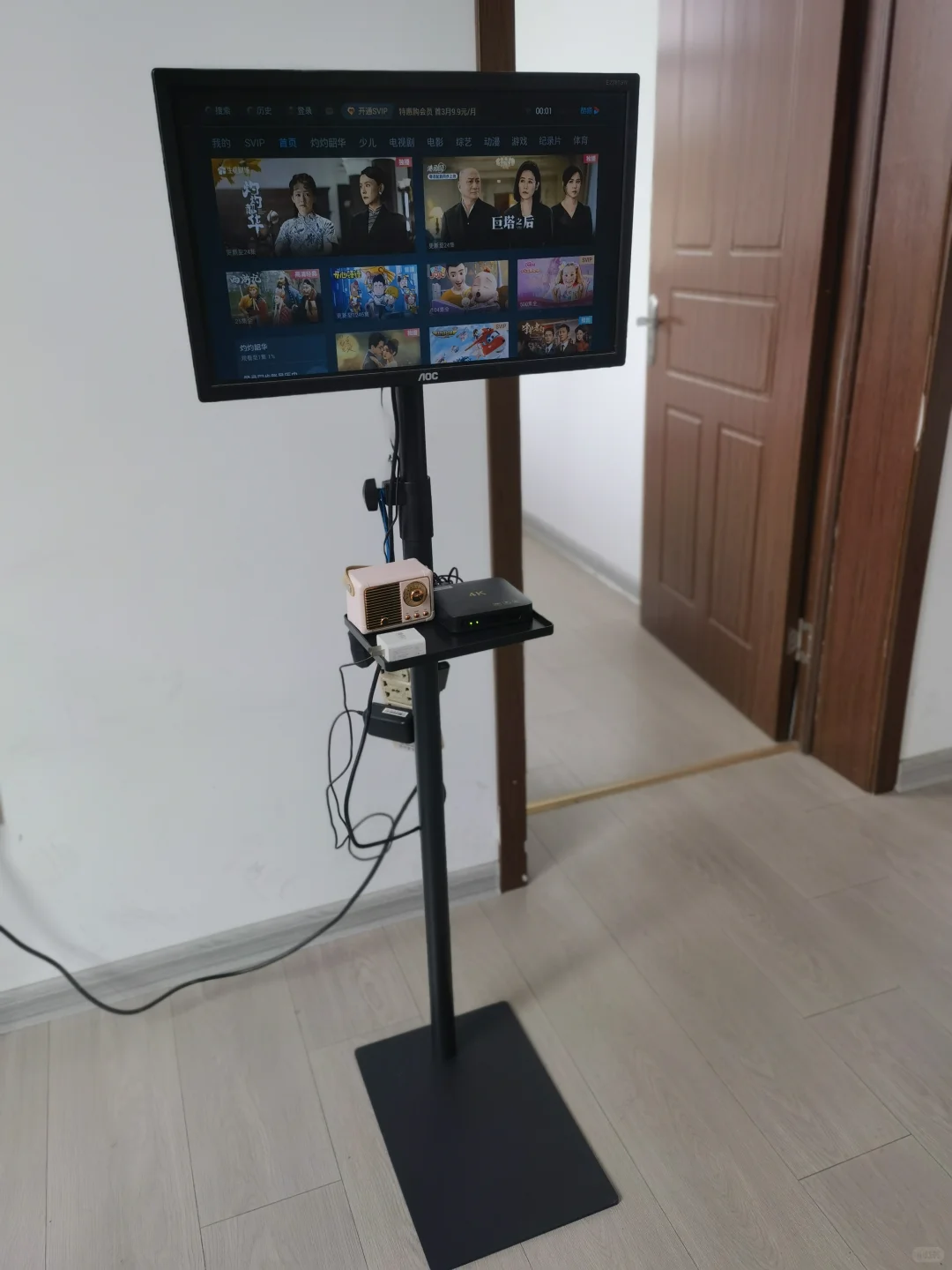 一百多块钱把闲置电脑显示屏爆改移动电视