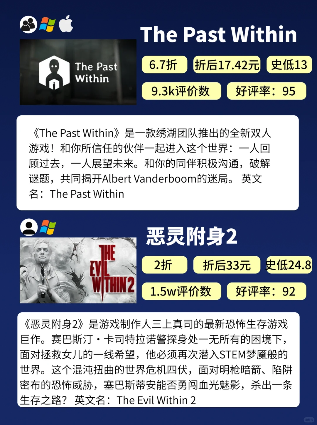 肾上腺素飙升❗️8款恐怖悬疑游戏折扣整理👻