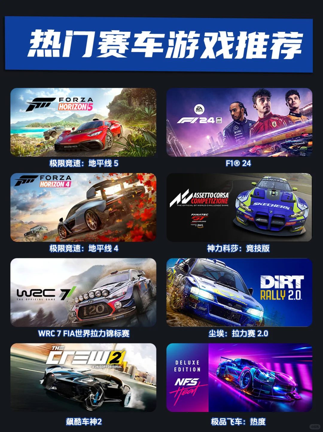 赛车游戏配置推荐！沉浸感拉满的装备清单