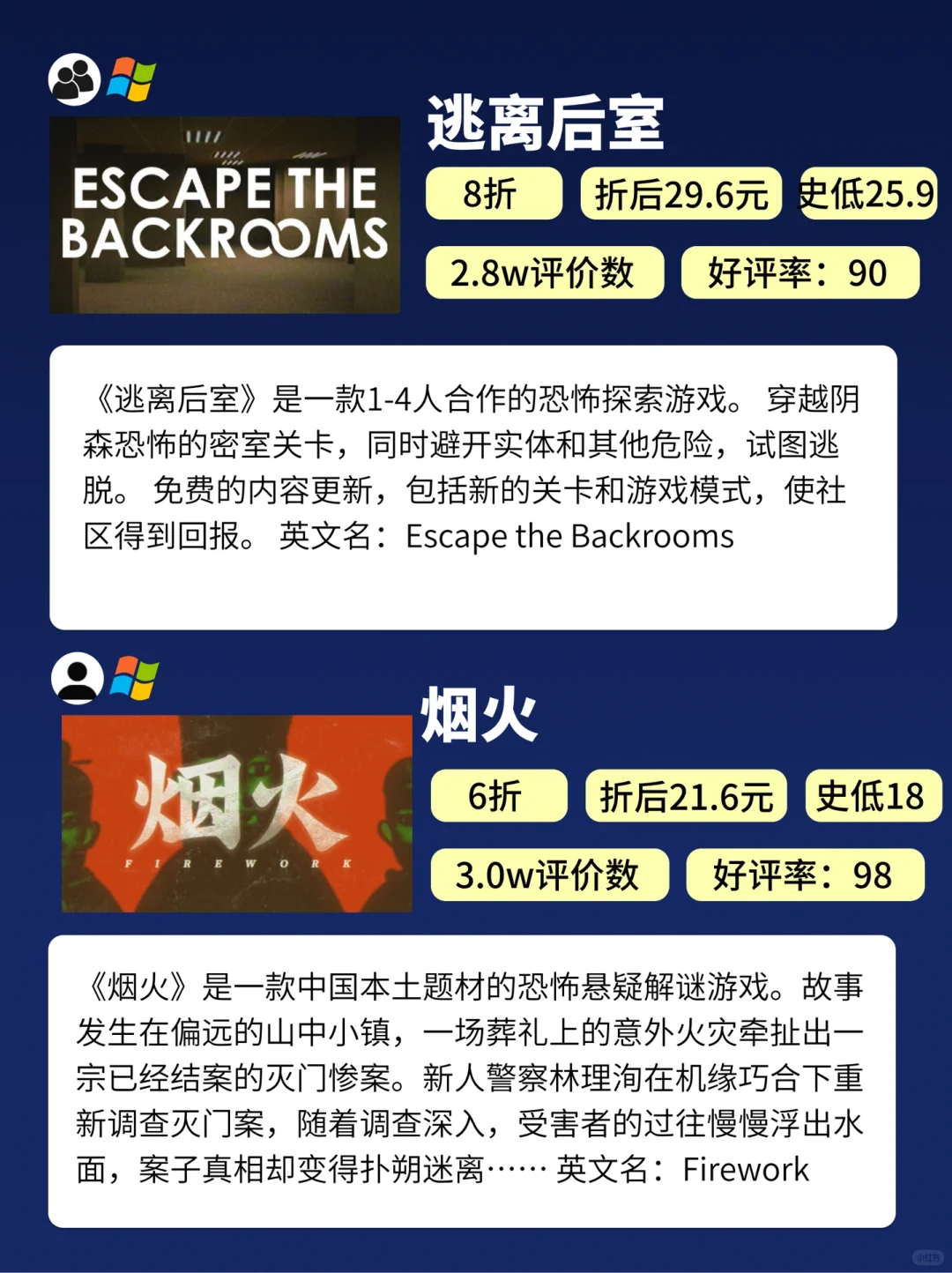 肾上腺素飙升❗️8款恐怖悬疑游戏折扣整理👻