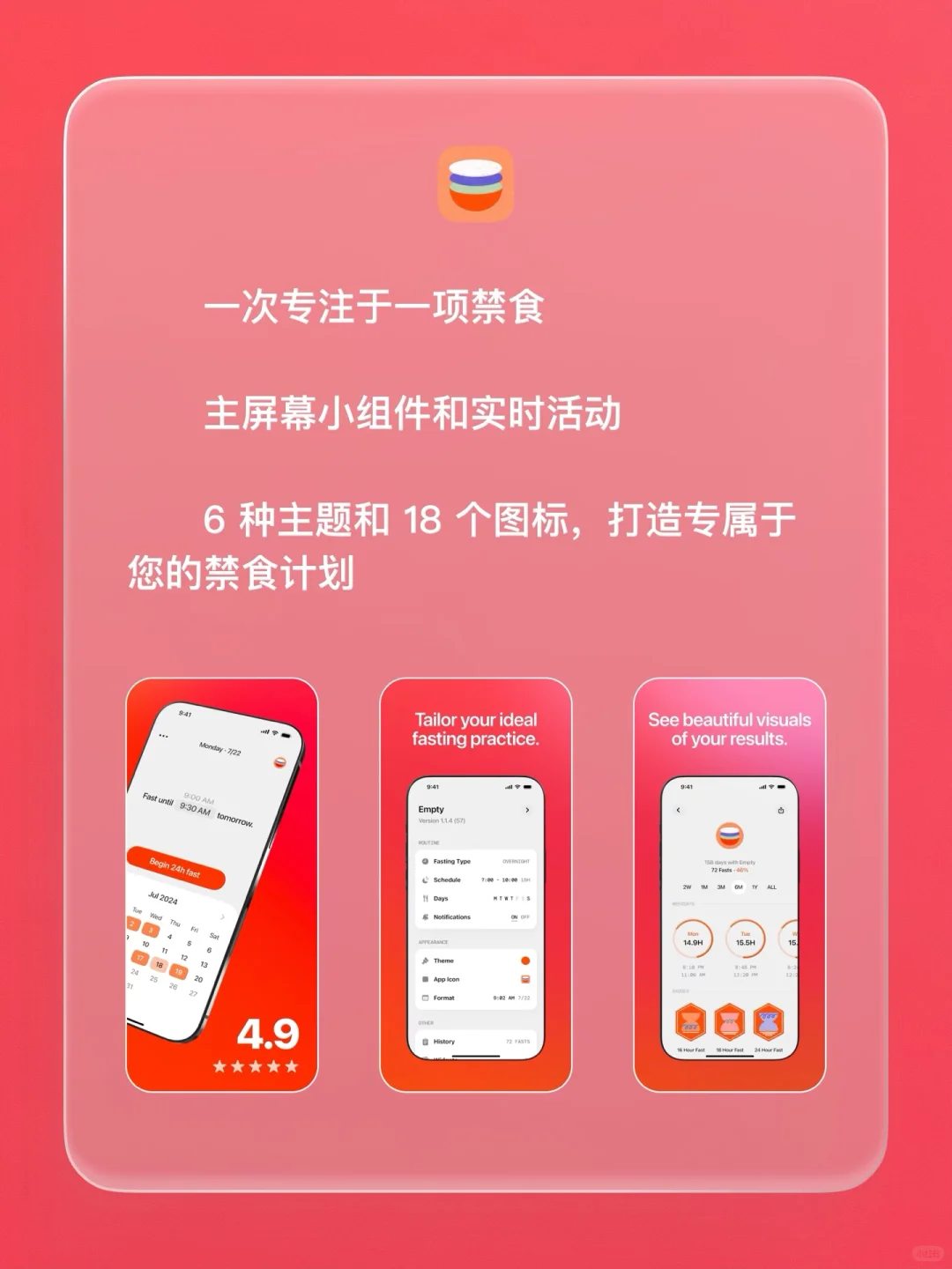 iOS 限免 - 禁食追踪器