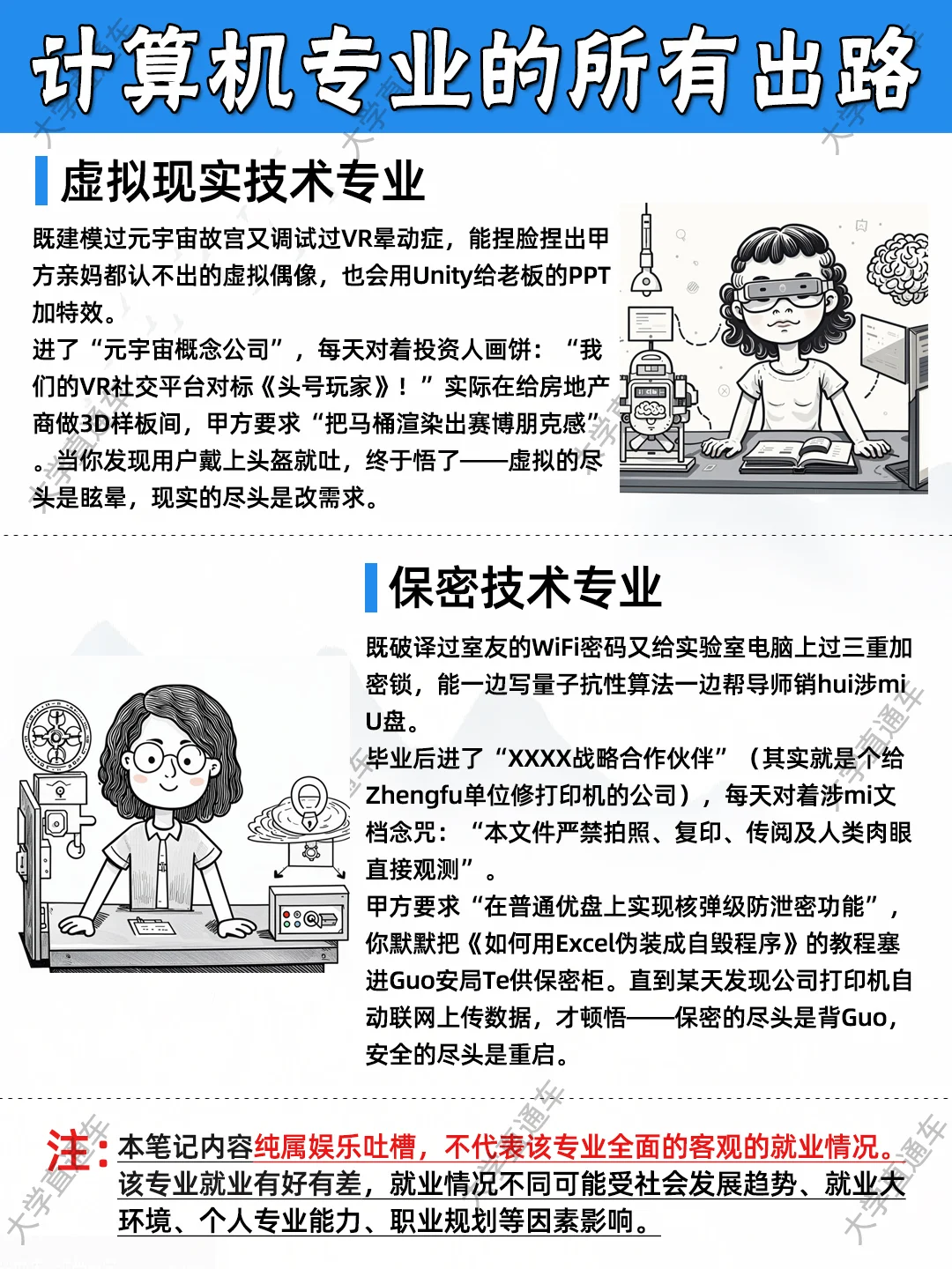 趣说专业：计算机生主要就业方向