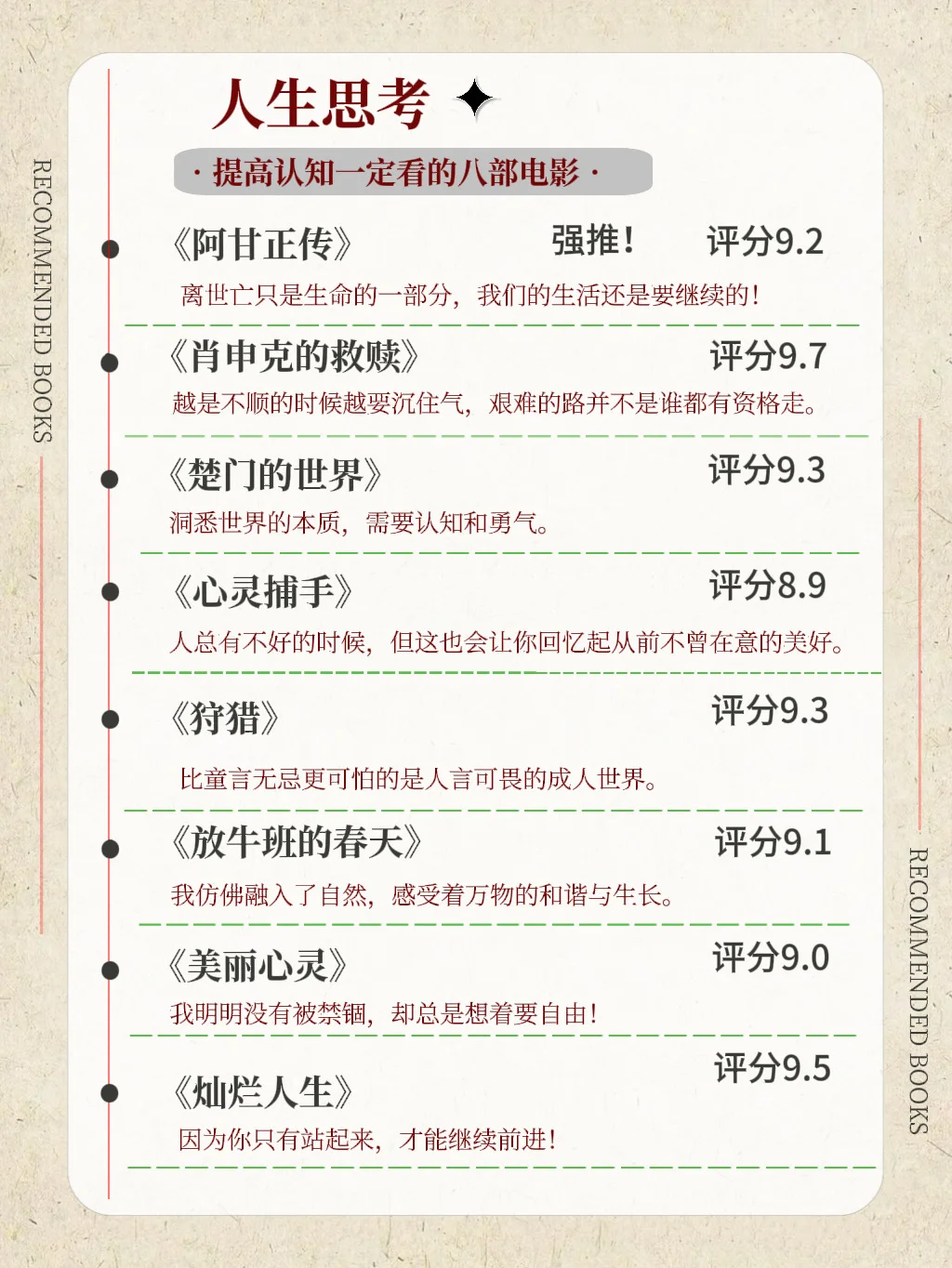 国庆宅家女生必看的40部经典电影、你看了吗？