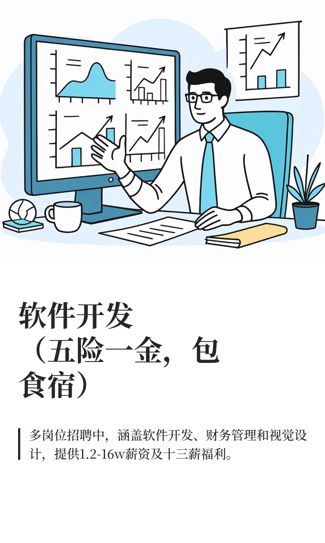 软件开发（五险一金，包食宿）