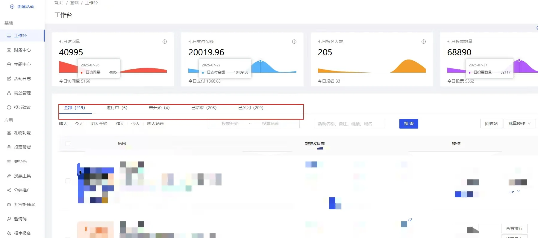 来看看咱家3个多月投票系统能做成什么样