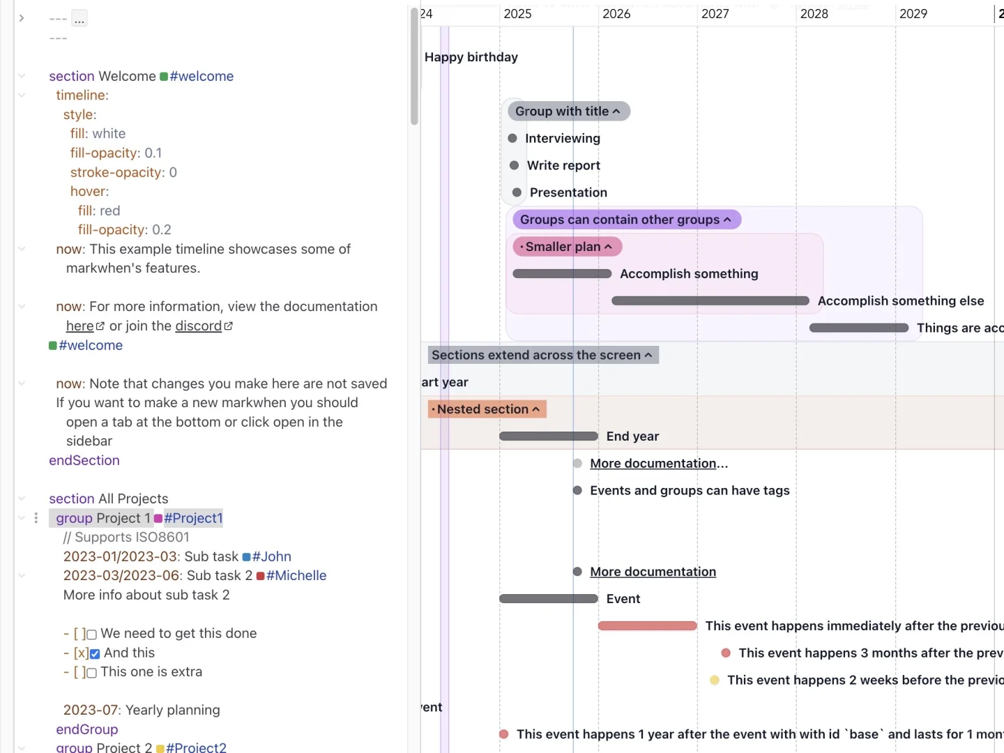 Obsidian上过于惊艳的时间线甘特图插件…