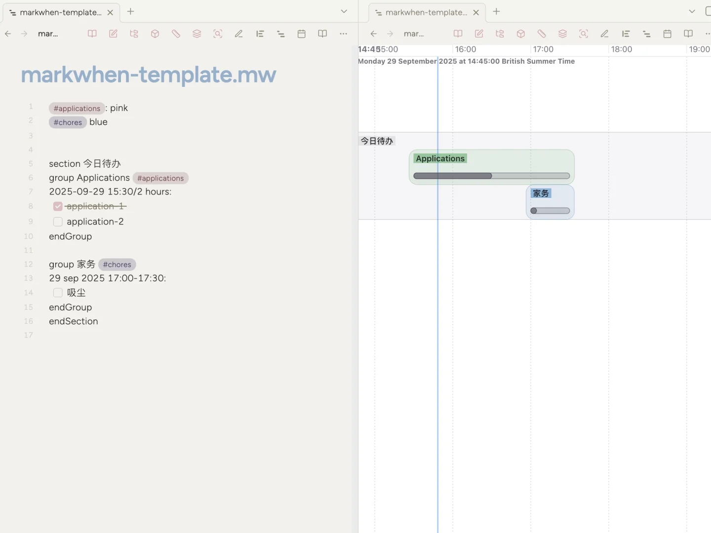 Obsidian上过于惊艳的时间线甘特图插件…