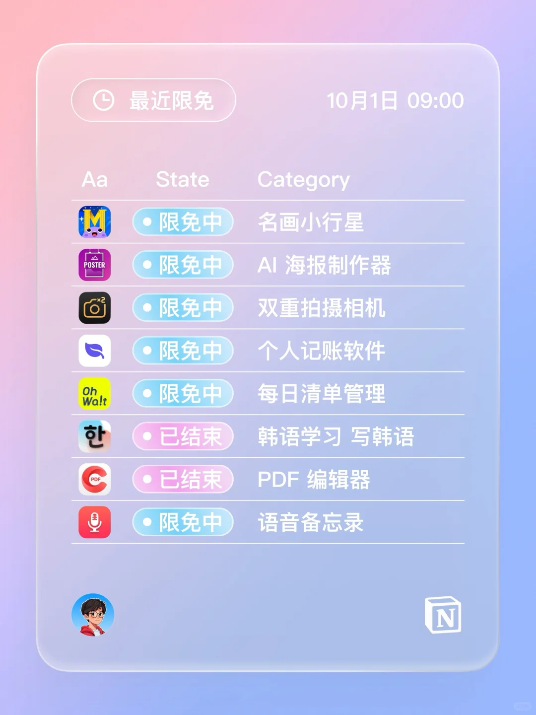 iOS 限免 - AI 笔记助手