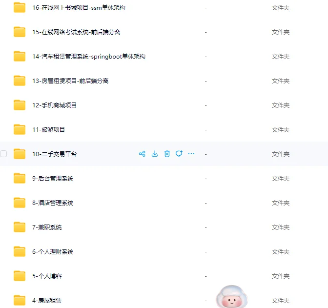 国庆前练完java49个练手项目（附源码）
