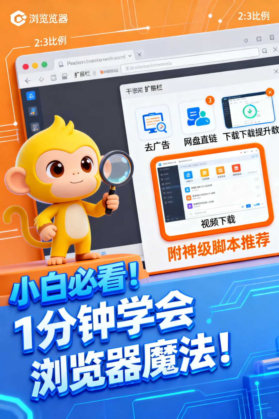 “浏览器开挂神器！油猴插件安装指南！”