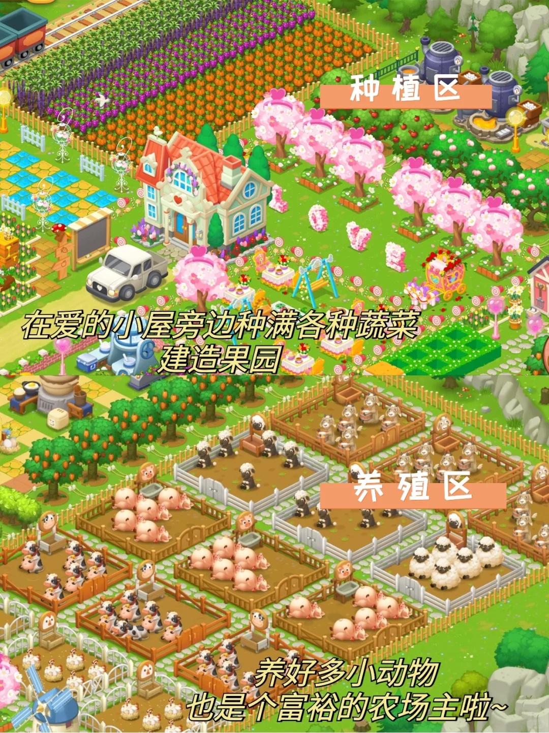 双人联机👩‍❤️‍👨情侣一起种田经营爱的小屋