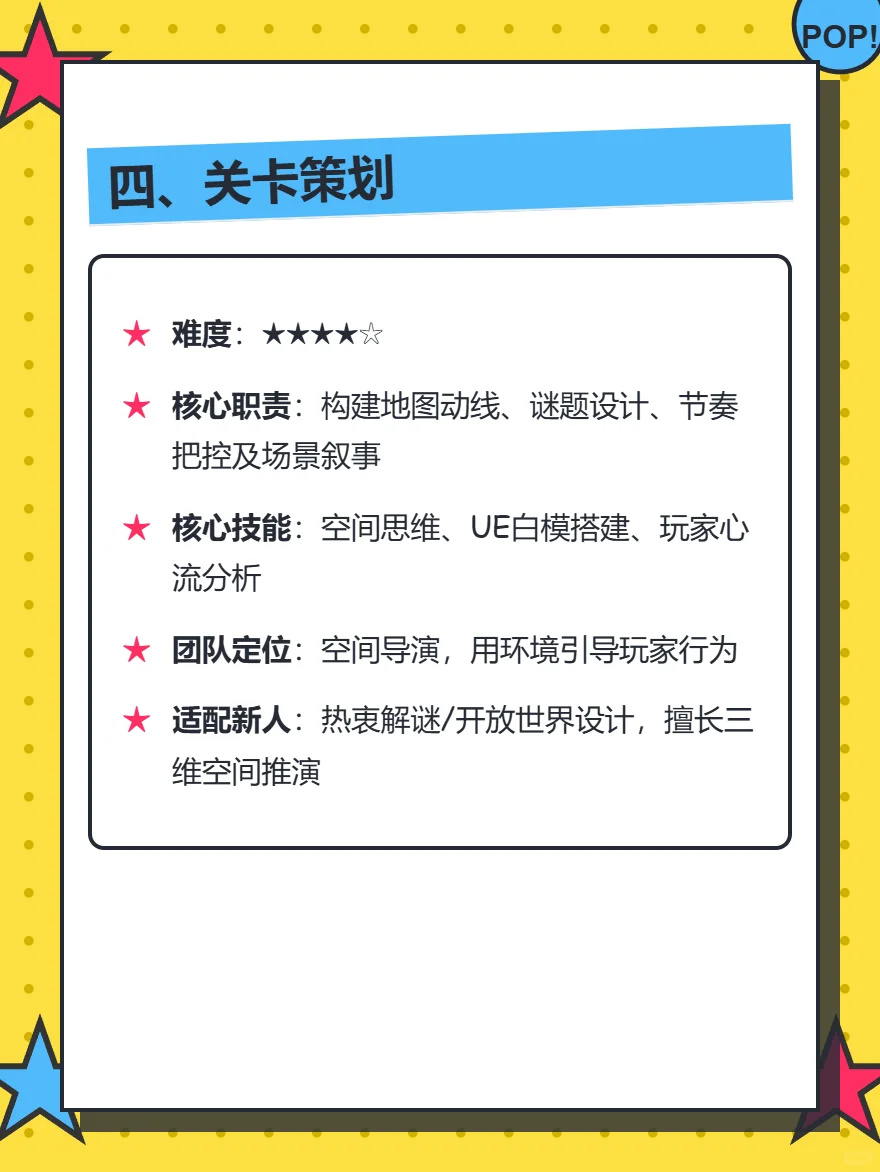 游戏策划岗位全解析