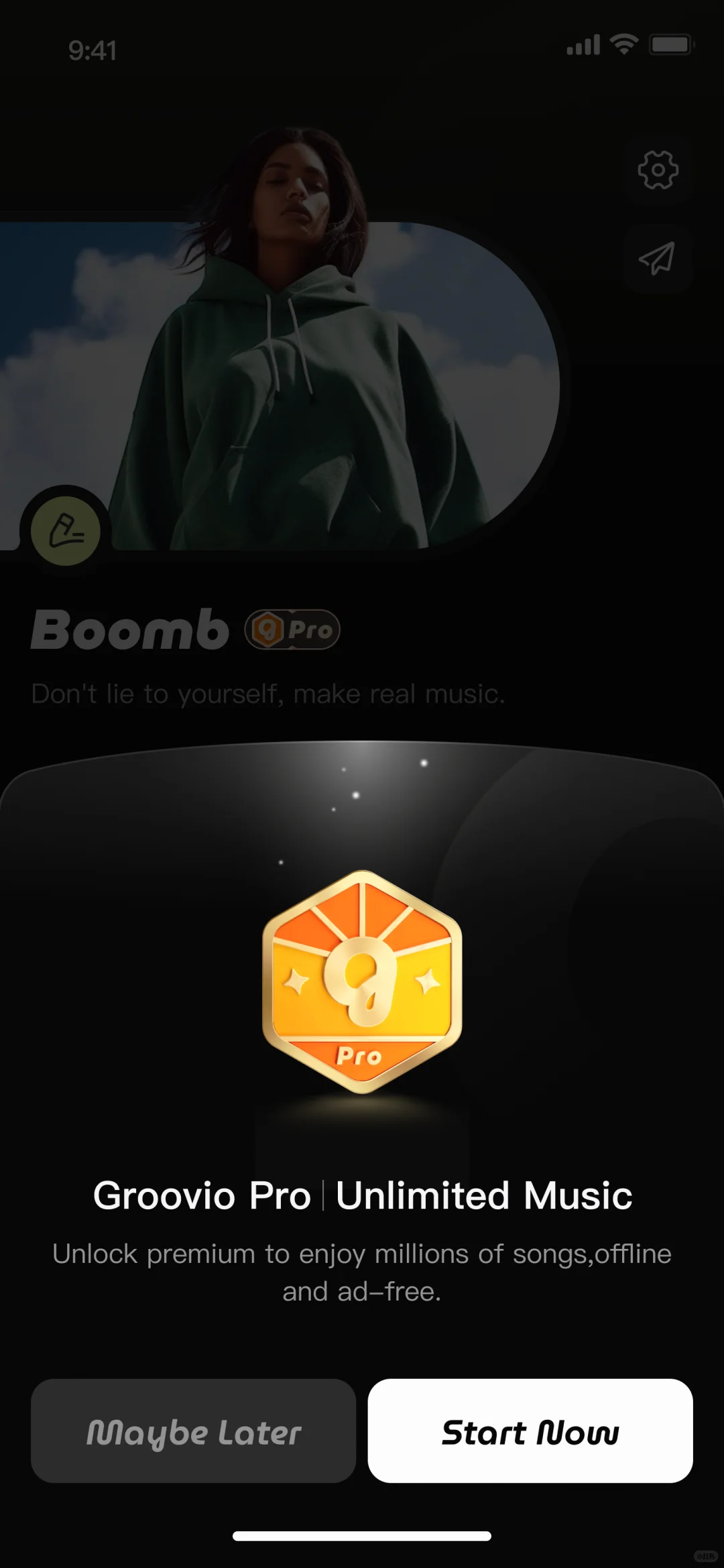 「Groovio」音乐App第3弹：个人页设计