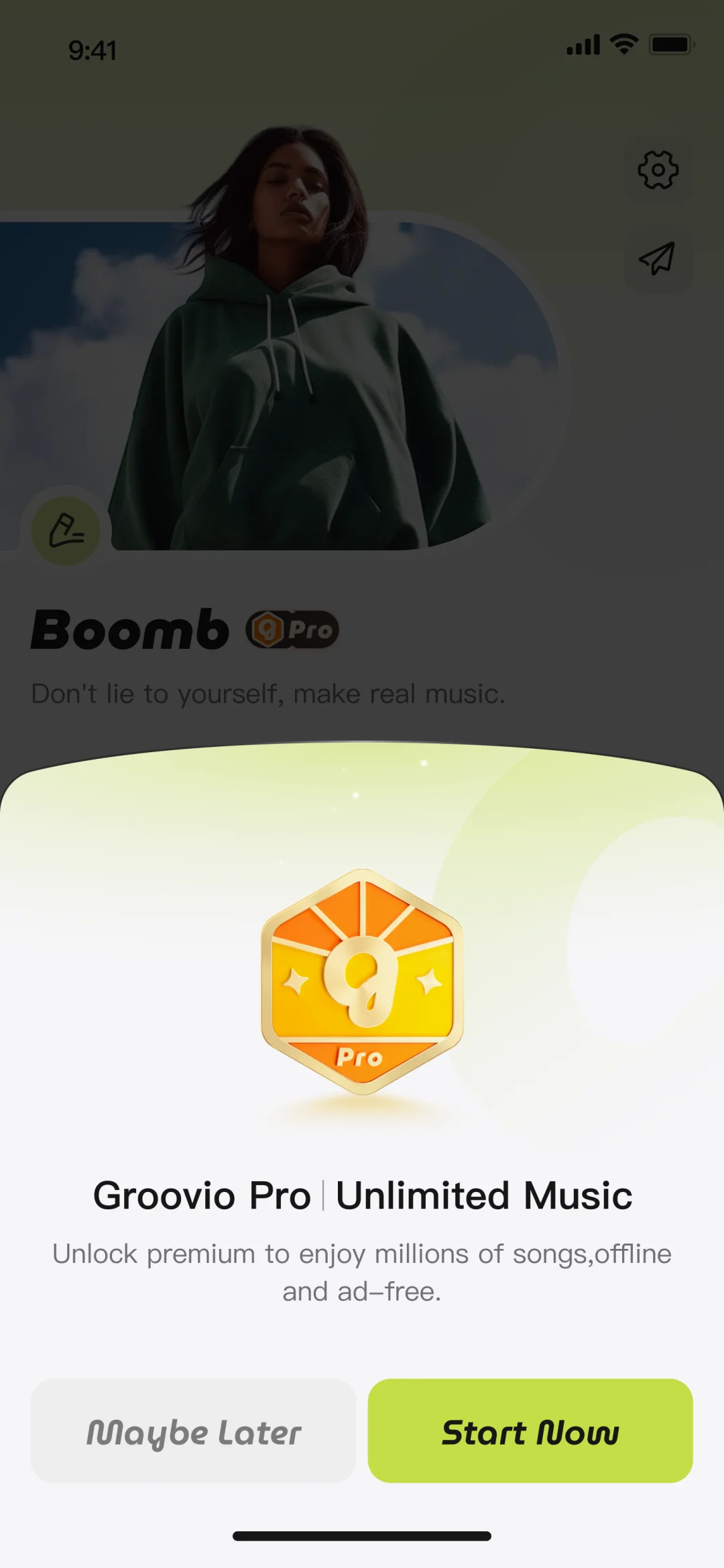 「Groovio」音乐App第3弹：个人页设计