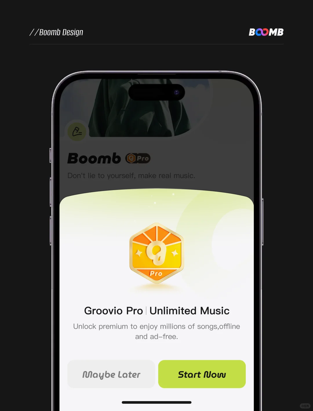 「Groovio」音乐App第3弹：个人页设计