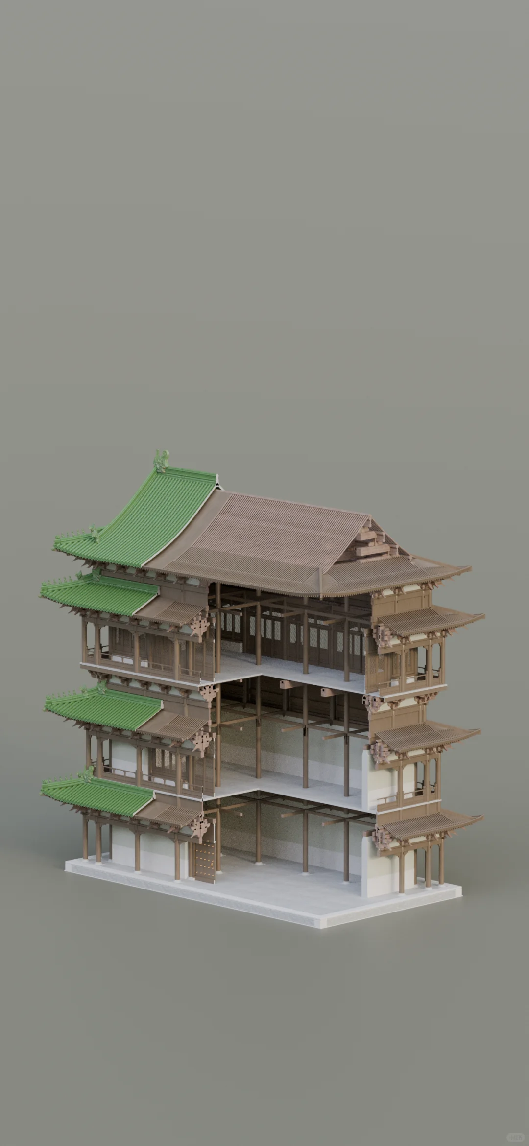 Blender自动生成楼阁