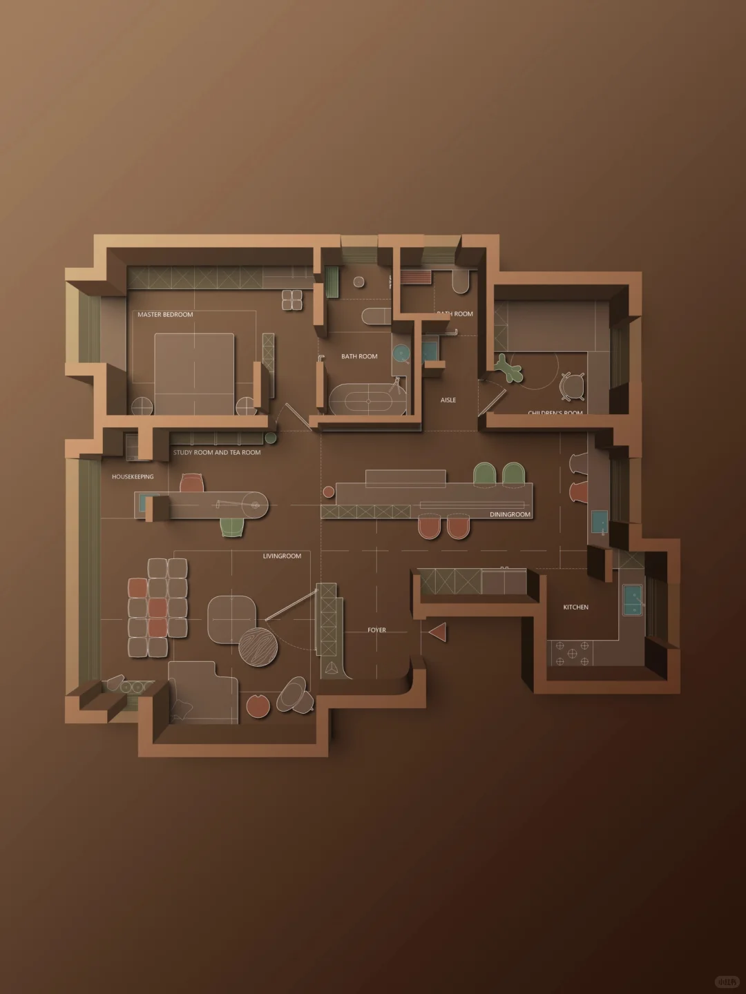 啊？彩平图还能做3D立体效果？