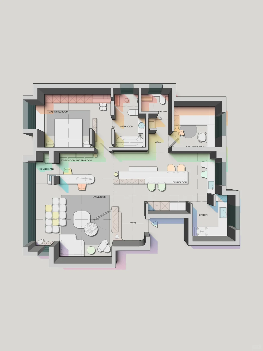 啊？彩平图还能做3D立体效果？