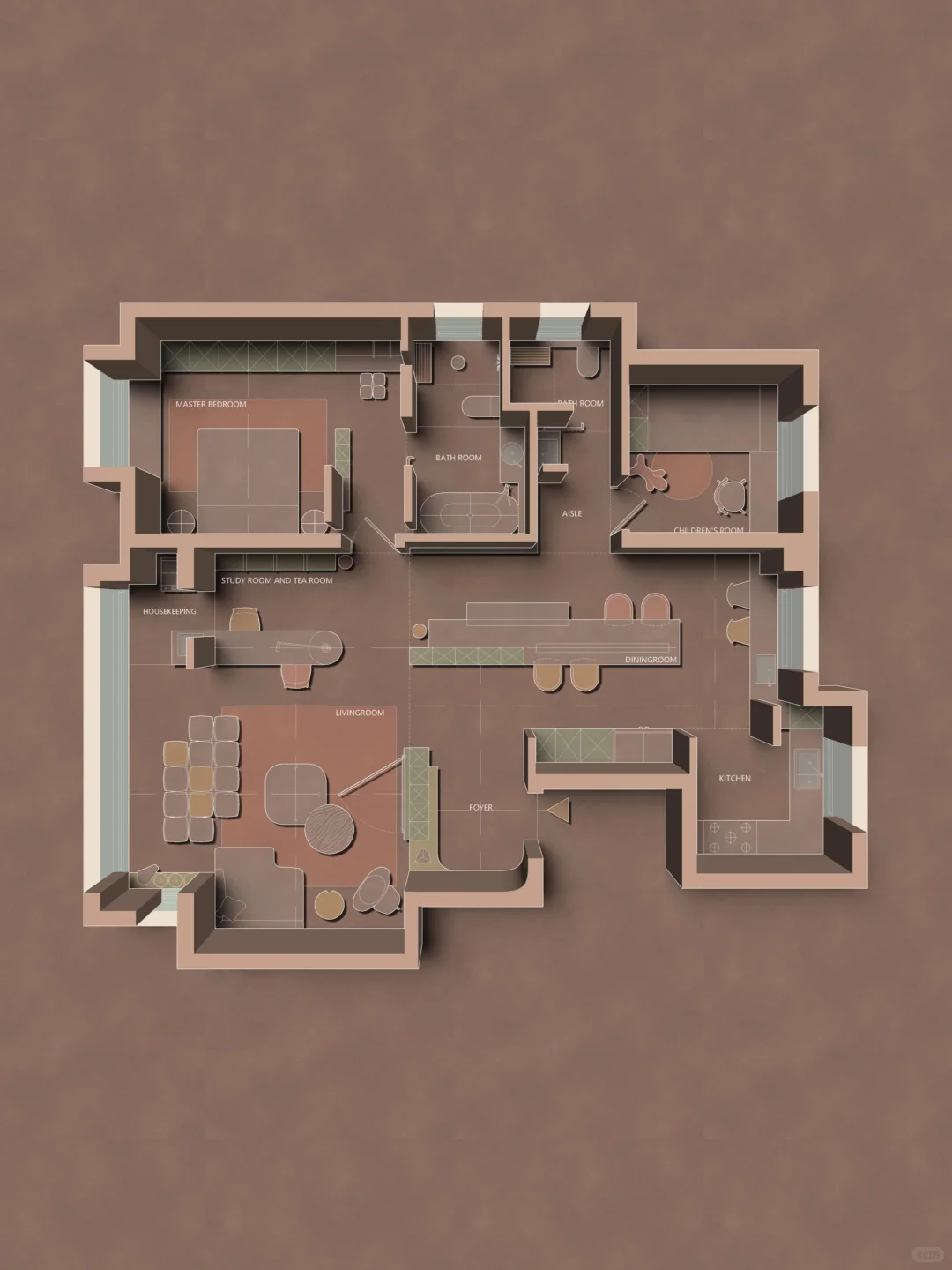 啊？彩平图还能做3D立体效果？