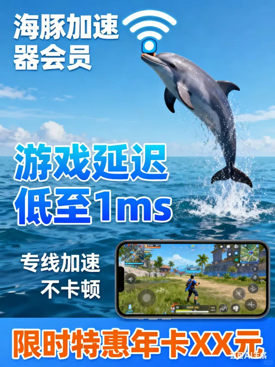 被游戏卡顿折磨的人一定要试试海豚加速器