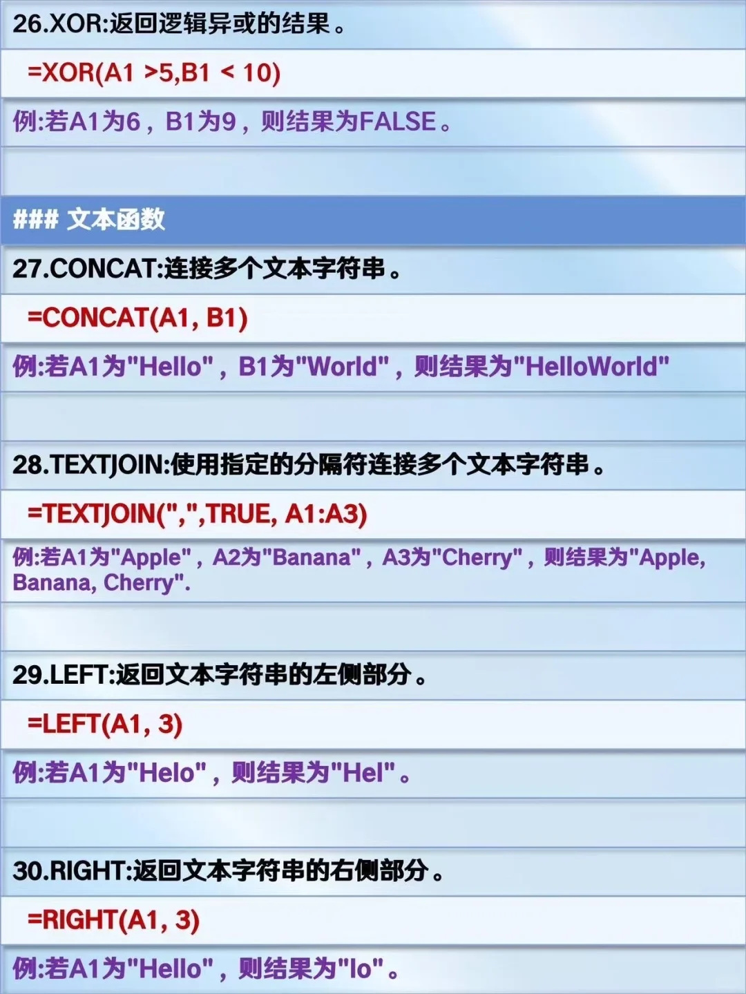 逼自己练完这70个函数，你的Excel就很牛了