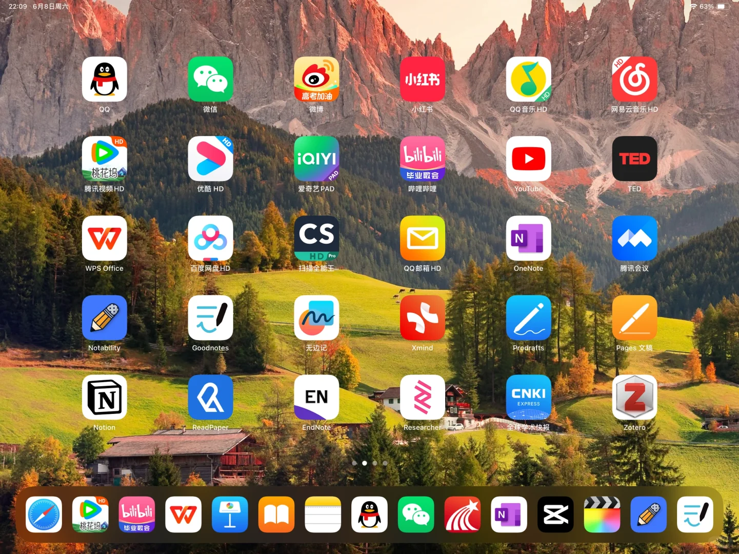 iPad 桌面布局与APP推荐