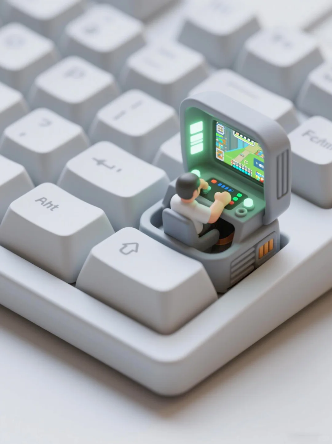 AIGC创作 | 键帽下的游戏厅 酷炫的冒险之旅