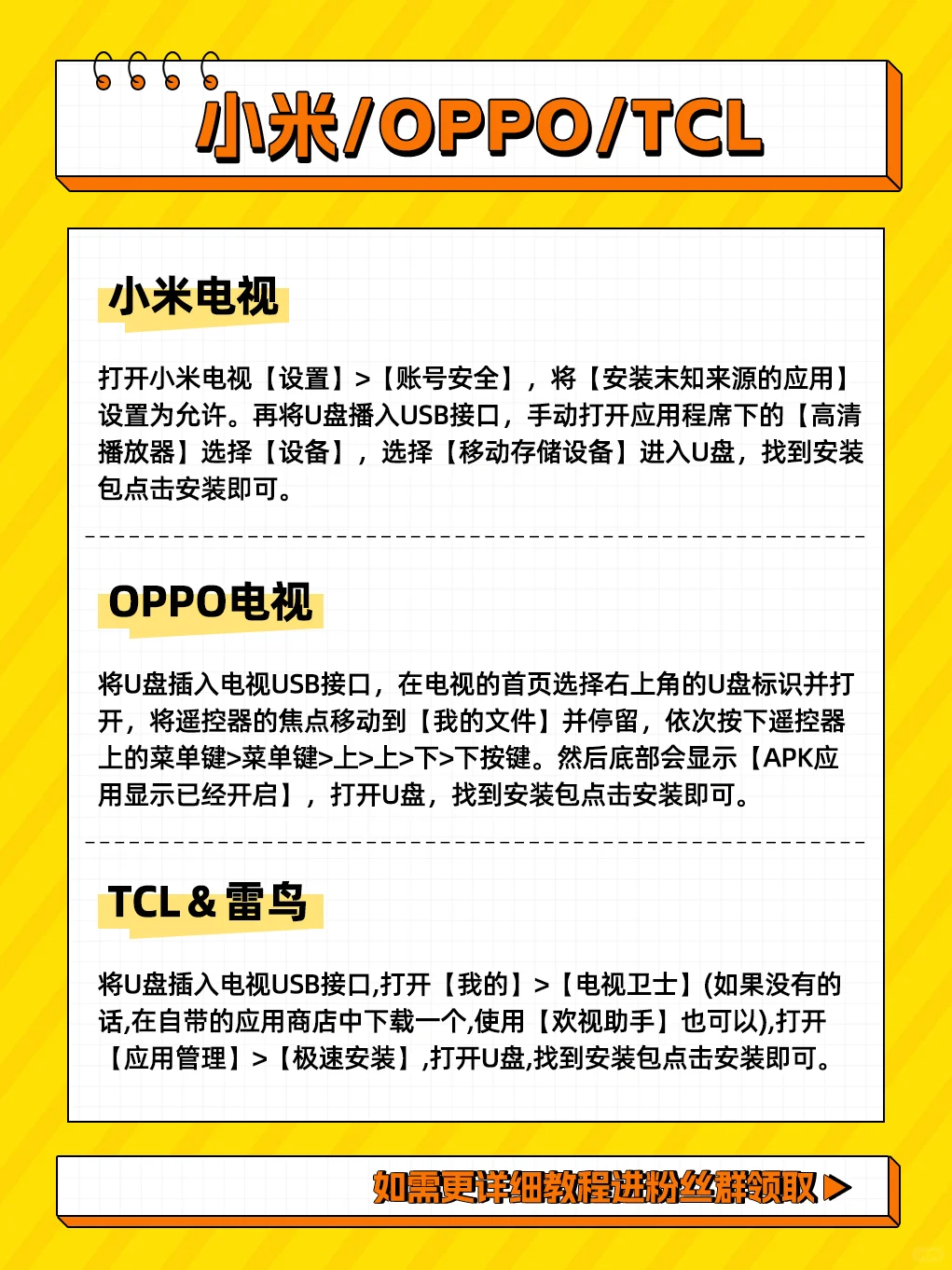 各品牌智能电视安装软件教程详解