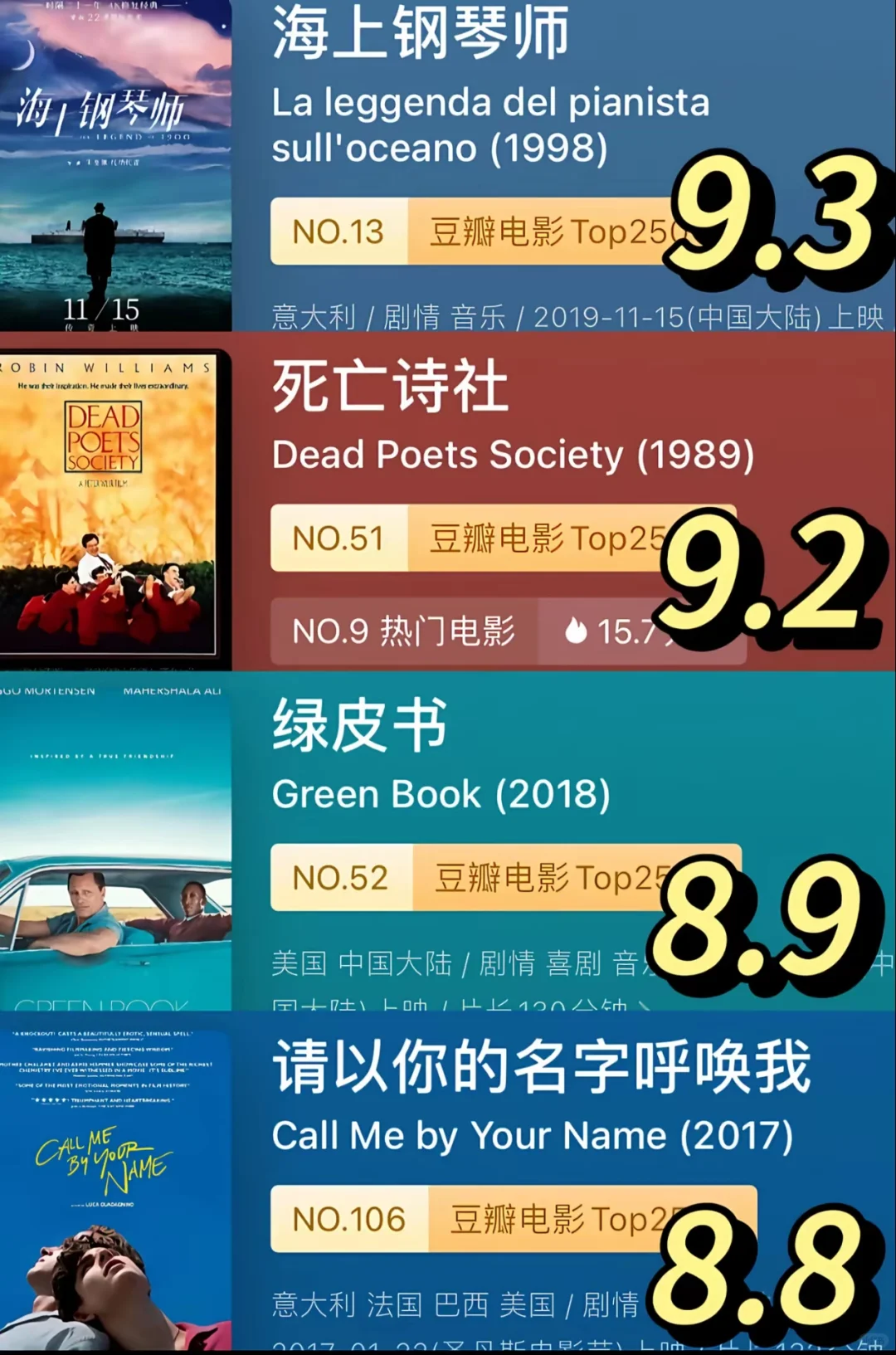 分享❗❗❗人生必看35部电影🎬