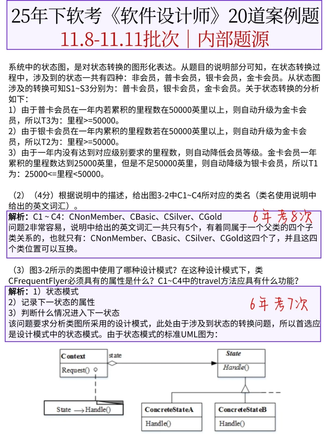 11.8软件设计师，就这10页纸，背完保底50+