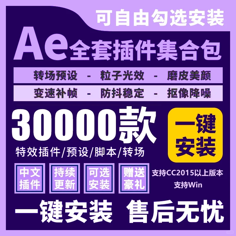 Ae插件Particular特效合集win一键安装