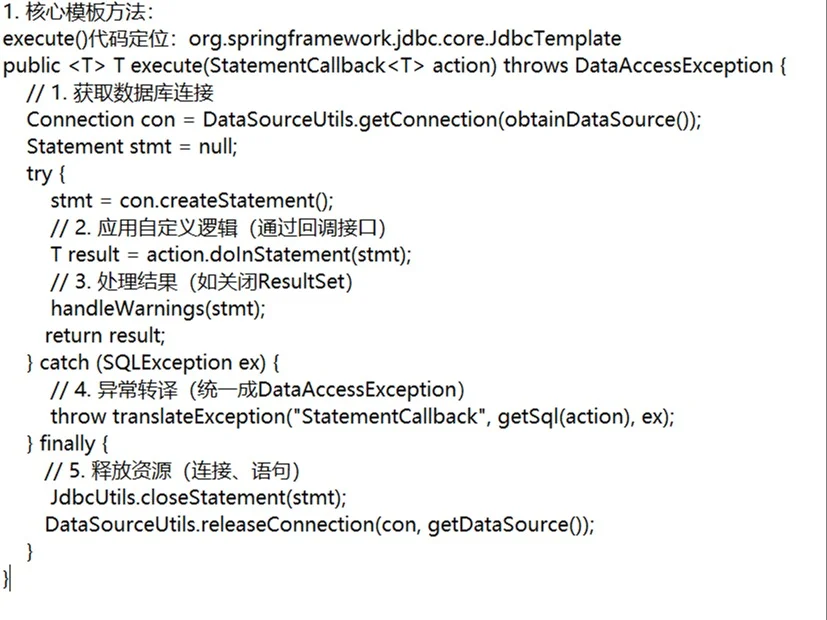 Spring JdbcTemplate 源码解析