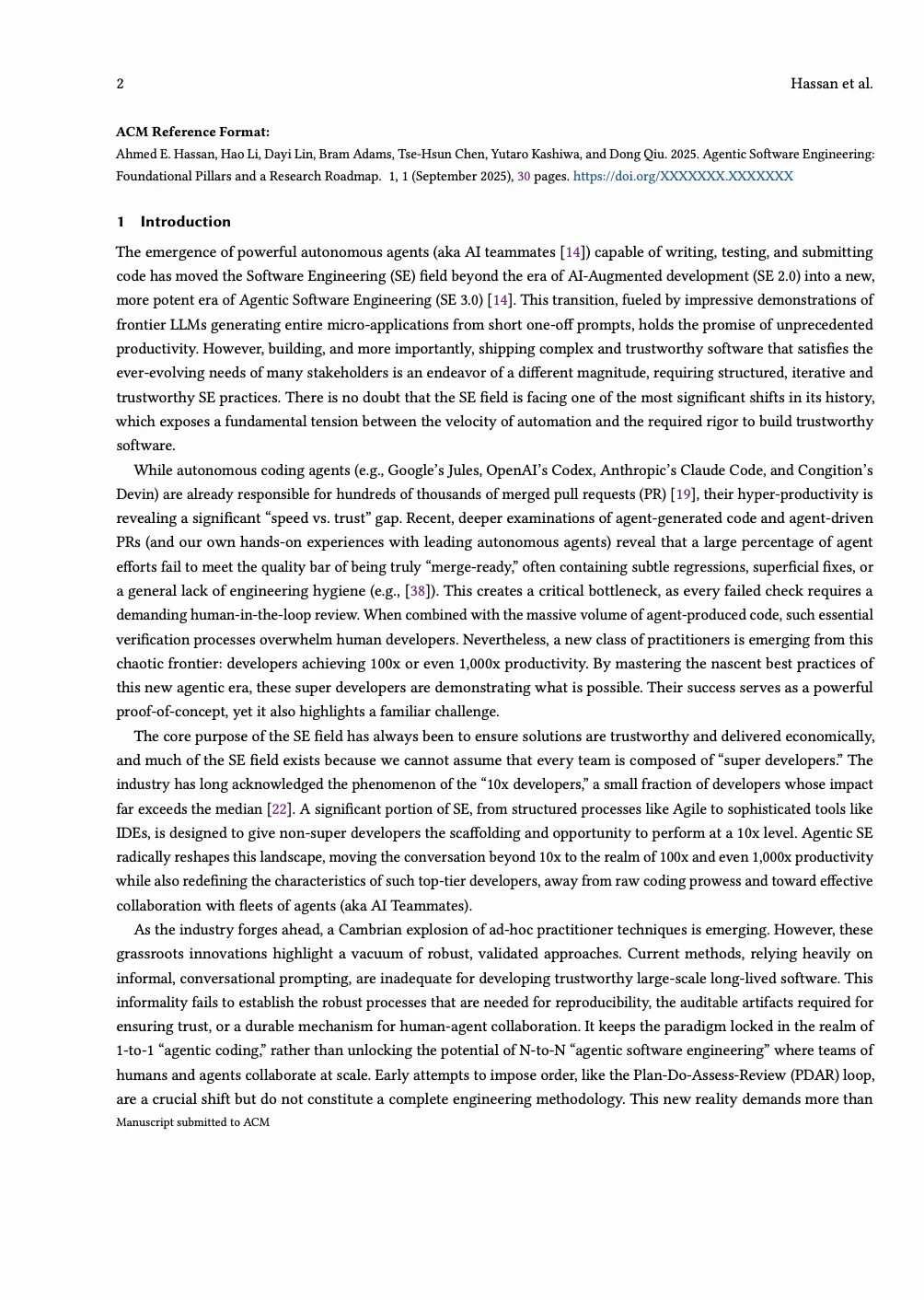 女王大学、华为团队：Agentic软件工程综述