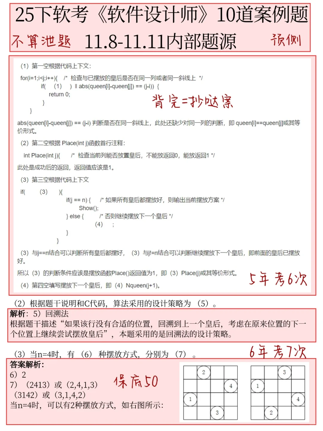 中级软件设计师，就这10页纸，6h背完45过了