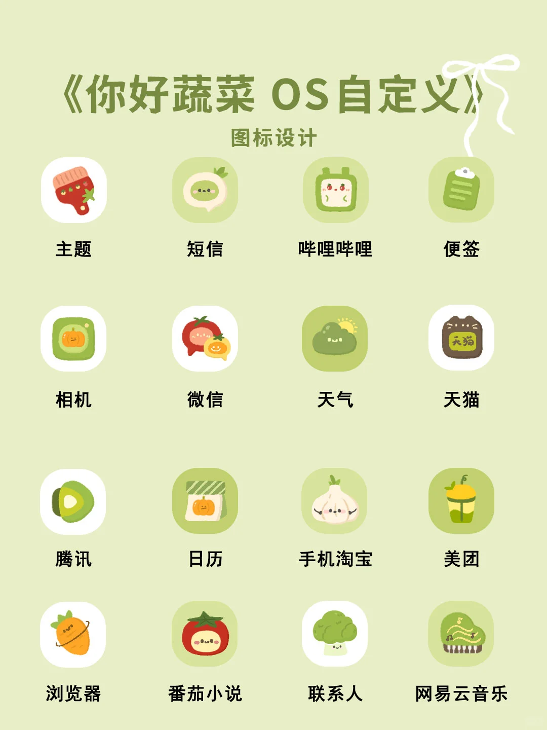 你好蔬菜！蔬菜手机主题来啦！