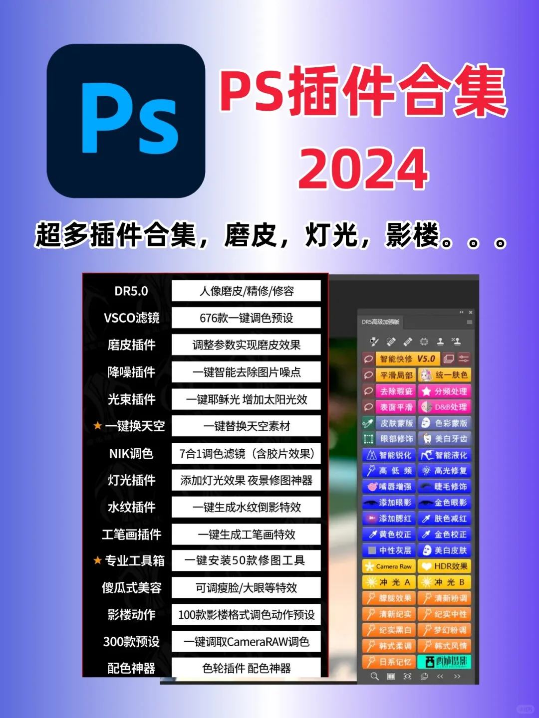 Photoshop设计师大师必备PS插件合集!