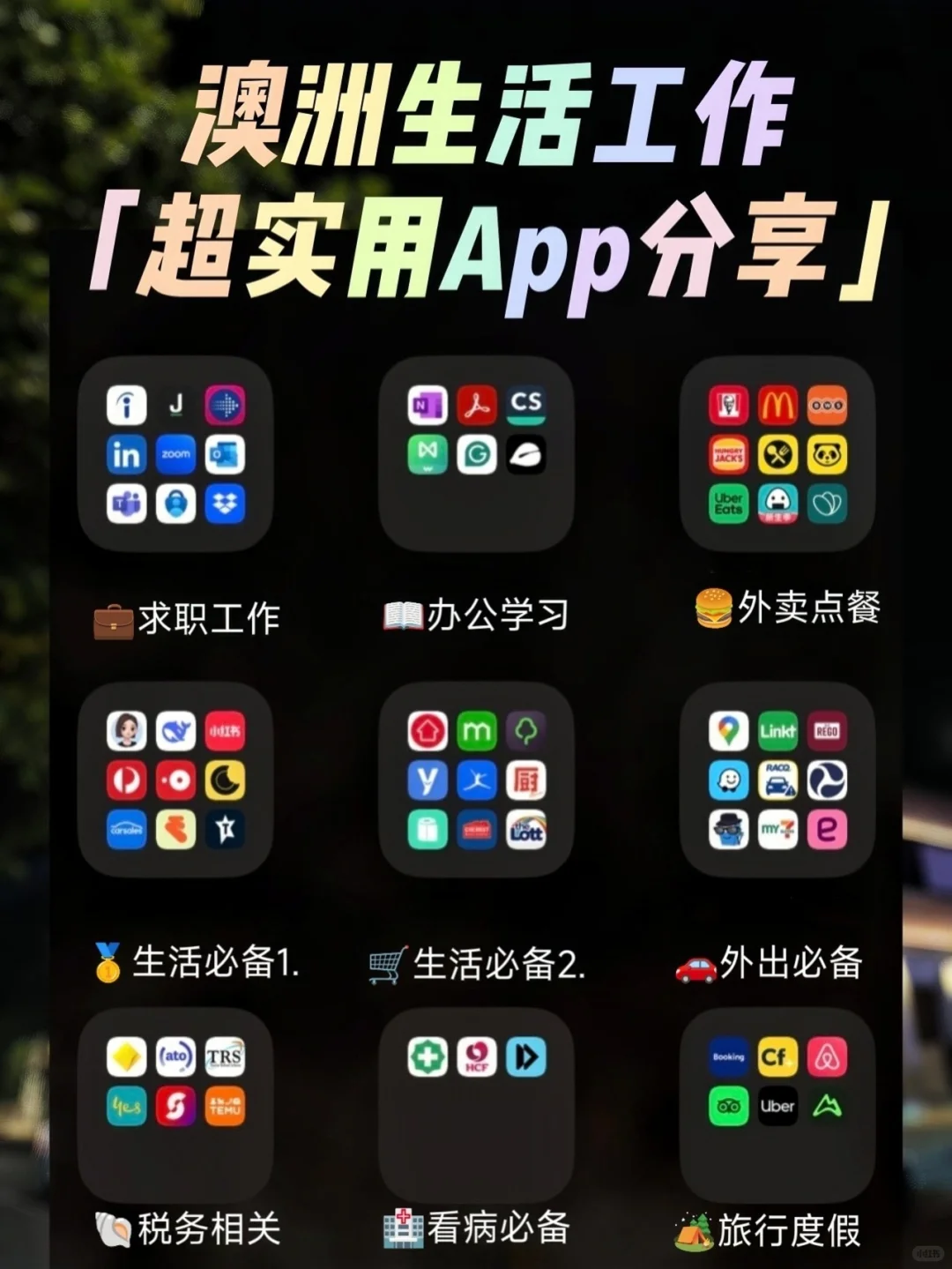 📱66款超实用app｜澳洲留学工作生活必备